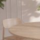 VENTURE HOME Hilo spisebord, oval - natur MDF med 3D-papir (130x110)