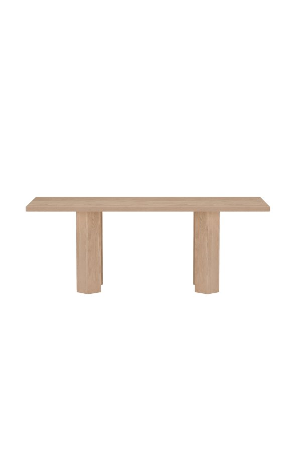 VENTURE HOME Lillehammer spisebord, rektangul�r - natur MDF med 3D-papir (200x90)