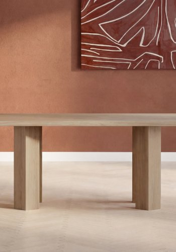 VENTURE HOME Lillehammer matbord - Natur / Natur MDF med 3D-papper