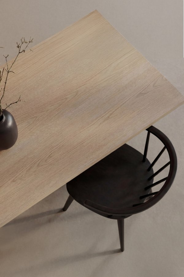 VENTURE HOME Lillehammer spisebord, rektangul�r - natur MDF med 3D-papir (200x90)