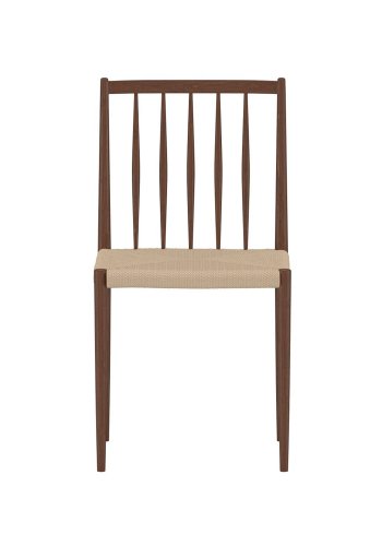 VENTURE HOME Enes spisebordsstol - beige reb og mocca st�l