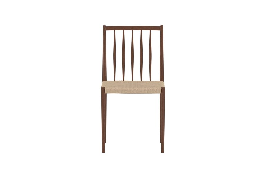 VENTURE HOME Enes spisebordsstol - beige reb og mocca st�l