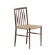 VENTURE HOME Enes spisebordsstol - beige reb og mocca st�l