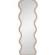 VENTURE HOME Loui gulvspejl, organisk - spejlglas og beige MDF (158x49)