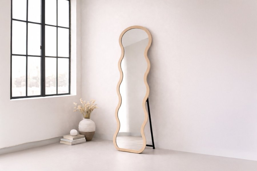 VENTURE HOME Loui Spegel - Beige / Klarglas