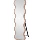 VENTURE HOME Loui gulvspejl, organisk - spejlglas og beige MDF (158x49)