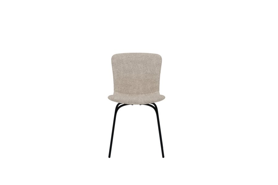 VENTURE HOME Linus Matstol - 2-pack - Svart / Beige Boucl�