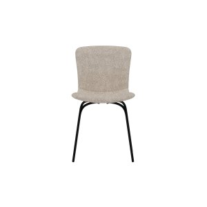 VENTURE HOME Linus Matstol - 2-pack - Svart / Beige Boucl�