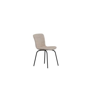 VENTURE HOME Linus Matstol - 2-pack - Svart / Beige Boucl�