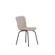 VENTURE HOME Linus Matstol - 2-pack - Svart / Beige Boucl�