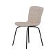 VENTURE HOME Linus spisebordsstol - beige boucl� stof og sort jern