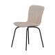 VENTURE HOME Linus spisebordsstol - beige boucl� stof og sort jern