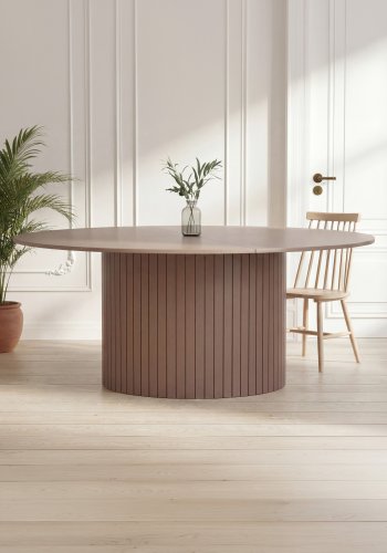 VENTURE HOME H�r�n spisebord, rund - brun MDF (�180) 
