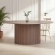 VENTURE HOME H�r�n spisebord, rund - brun MDF (�180) 