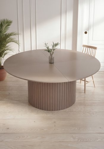 VENTURE HOME H�r�n spisebord, rund - brun MDF (�180) 