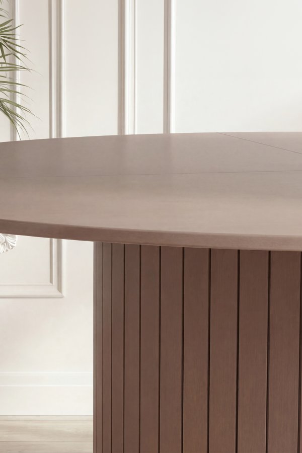 VENTURE HOME H�r�n spisebord, rund - brun MDF (�180) 