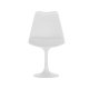 VENTURE HOME Hamden spisebordsstol - hvid PU, polypropylen og st�l