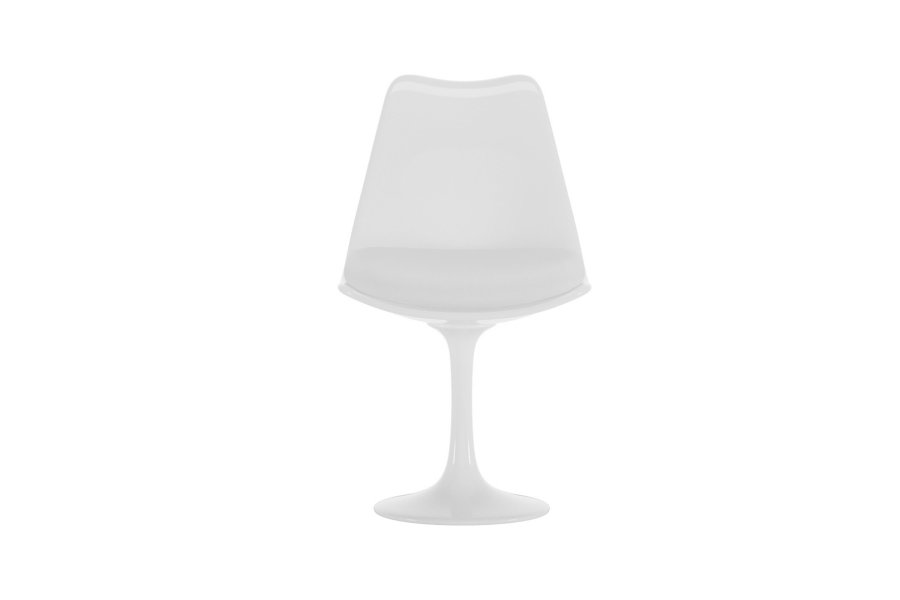 VENTURE HOME Hamden spisebordsstol - hvid PU, polypropylen og st�l