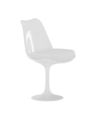 VENTURE HOME Hamden spisebordsstol - hvid PU, polypropylen og st�l