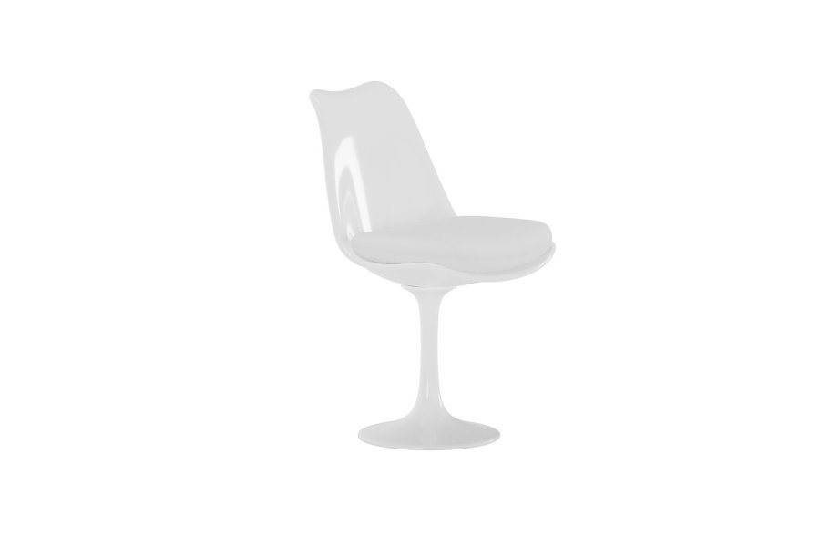 VENTURE HOME Hamden spisebordsstol - hvid PU, polypropylen og st�l