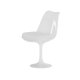VENTURE HOME Hamden spisebordsstol - hvid PU, polypropylen og st�l