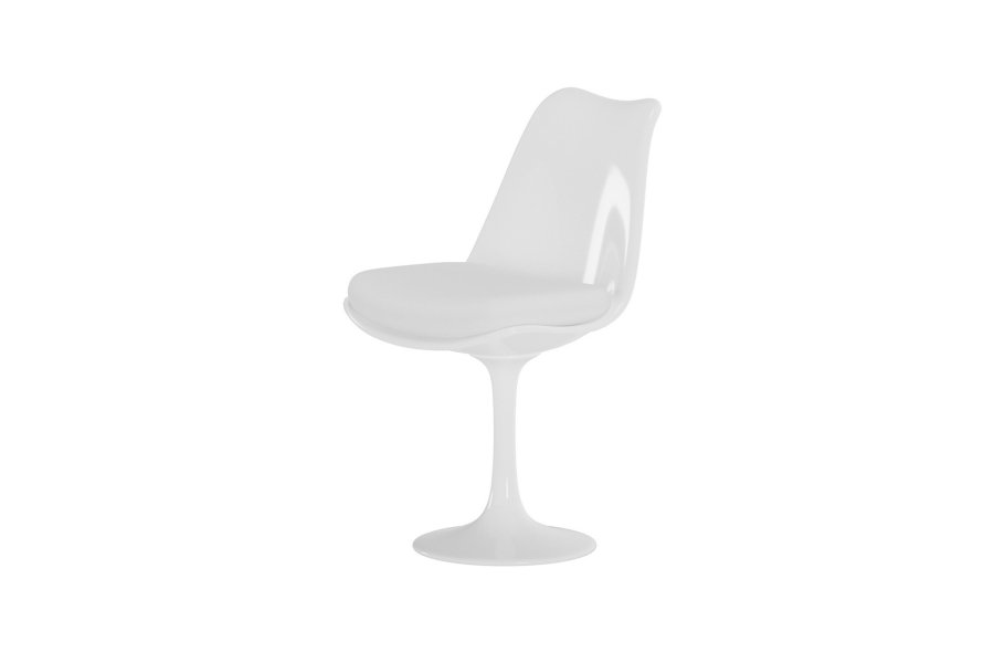 VENTURE HOME Hamden spisebordsstol - hvid PU, polypropylen og st�l