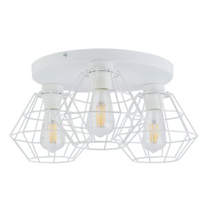 TK Diamant taklampa, w. 3 skärmar - vit stl