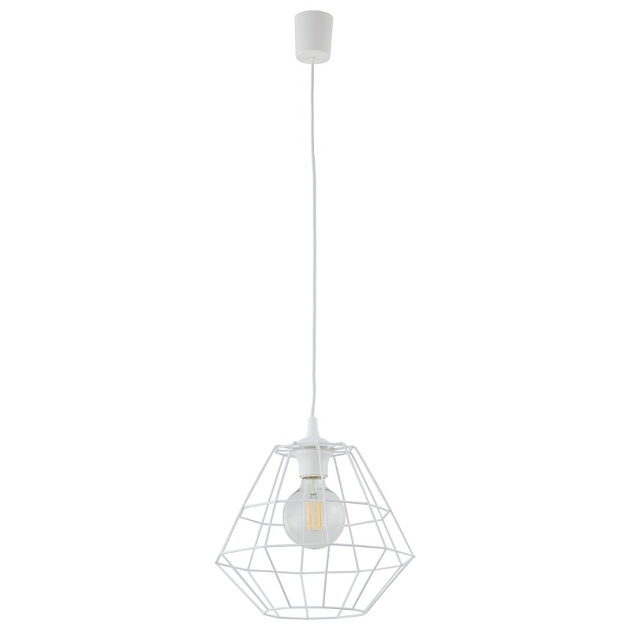 TK Diamant loftlampe D - hvid stl