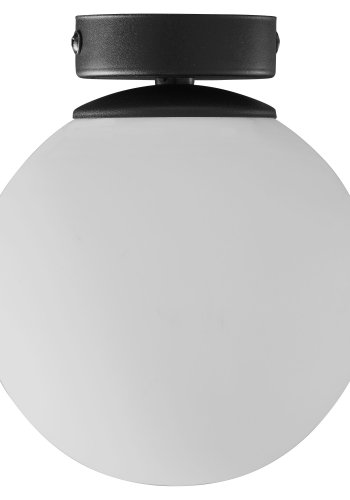 TK Celeste loftlampe - hvid glas og sort stl