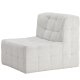 VENTURE DESIGN Malou 1-seters sofa - Metallramme / Beige stoff