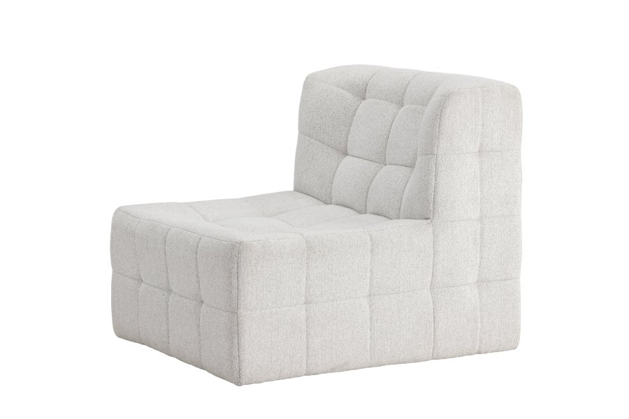 VENTURE DESIGN Malou 1-seters sofa - Metallramme / Beige stoff