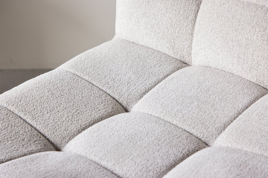 VENTURE DESIGN Malou 1-seters sofa - Metallramme / Beige stoff