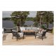 VENTURE DESIGN Brasilia haves�t - natur teaktr�, sort aluminium og stof 