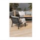 VENTURE DESIGN Brasilia haves�t - natur teaktr�, sort aluminium og stof 