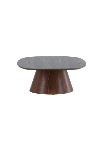 VENTURE DESIGN Lanzo sofabord 120x92,5x39 cm - MDF med 3D-papir / moccaben / gr�n top