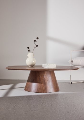 VENTURE DESIGN Lanzo sofabord, rektangul�r - MDF med mocca 3D-papir (120x92,5x39)