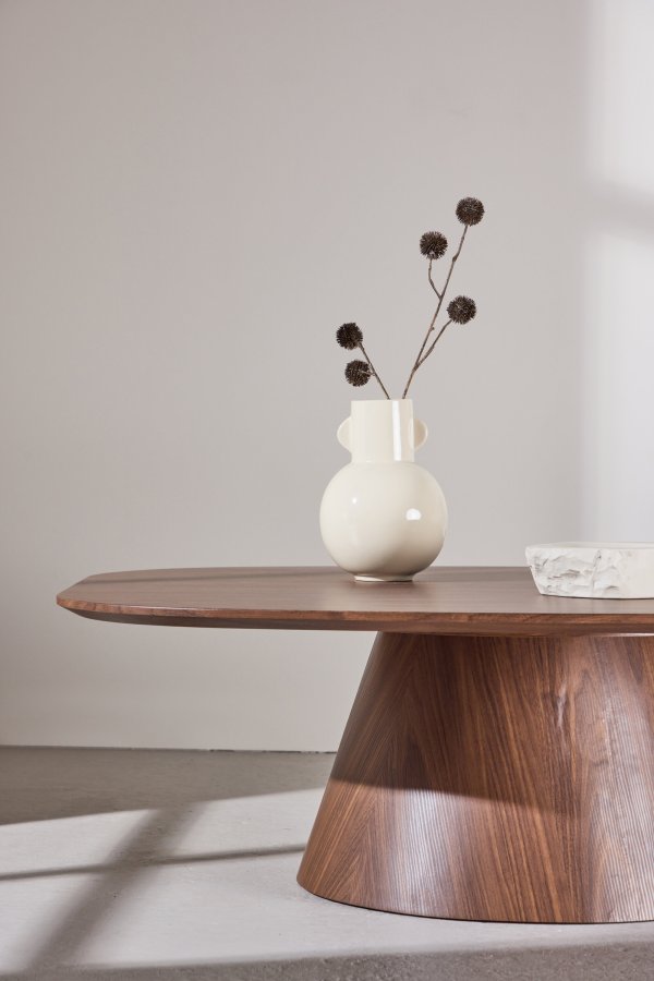 VENTURE DESIGN Lanzo sofabord 120x92,5x39 cm - MDF med 3D-papir / Mocca