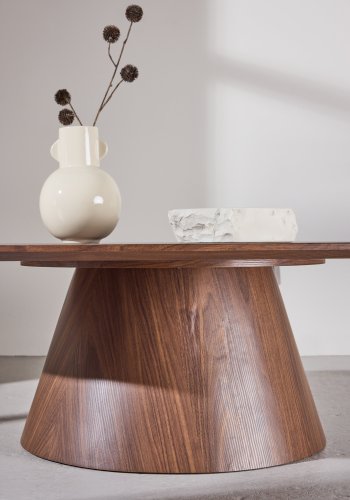 VENTURE DESIGN Lanzo sofabord, rektangul�r - MDF med mocca 3D-papir (120x92,5x39)