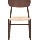 VENTURE DESIGN Polly spisebordsstol 88x42x55 cm - Metal+krydsfiner Mocca maling / Beige reb