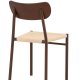 VENTURE DESIGN Polly spisebordsstol 88x42x55 cm - Metal+krydsfiner Mocca maling / Beige reb