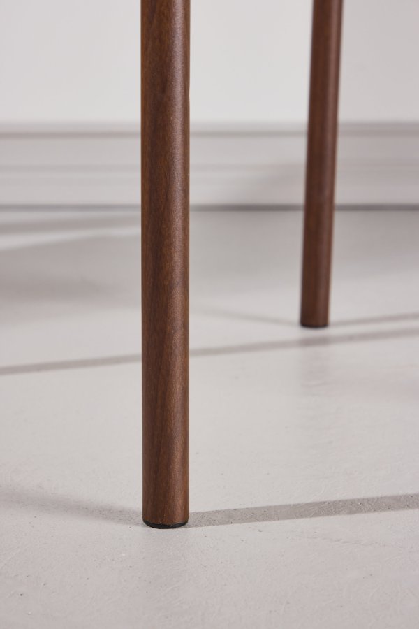 VENTURE DESIGN Polly spisebordsstol 88x42x55 cm - Metal+krydsfiner Mocca maling / Beige reb