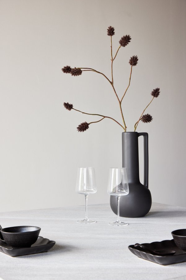 VENTURE DESIGN Cael firkantet spisebord 120x120x75 cm - MDF 3D papir mocca / stenlook