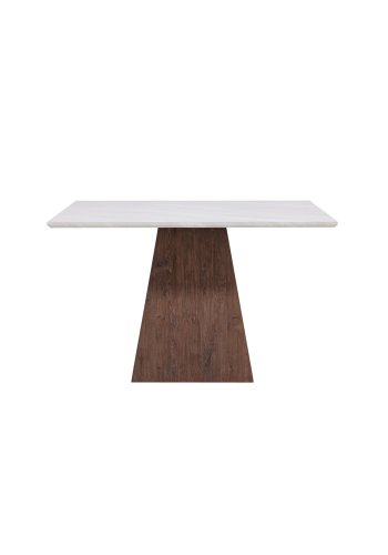 VENTURE DESIGN Cael firkantet spisebord 120x120x75 cm - MDF 3D papir mocca / stenlook