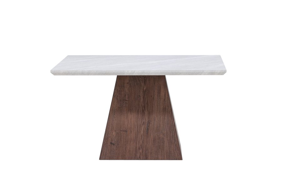 VENTURE DESIGN Cael Couchtisch 80x80x45 cm - MDF 3D Papier Mocca / Steinoptik