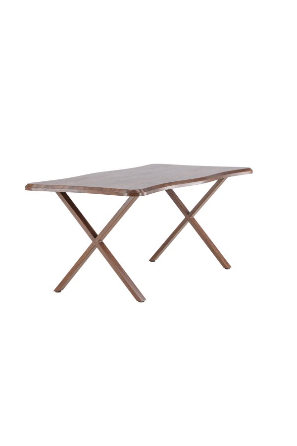 VENTURE DESIGN Fiona spisebord 180x90x75 cm - MDF med valn�d 3D-papir