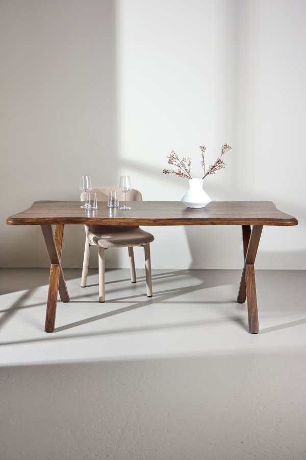 VENTURE DESIGN Fiona spisebord 180x90x75 cm - MDF med valn�d 3D-papir