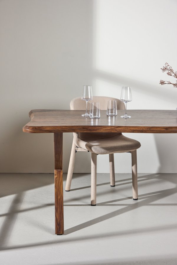 VENTURE DESIGN Fiona spisebord 180x90x75 cm - MDF med valn�d 3D-papir