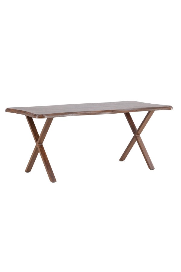 VENTURE DESIGN Fiona spisebord 180x90x75 cm - MDF med valn�d 3D-papir