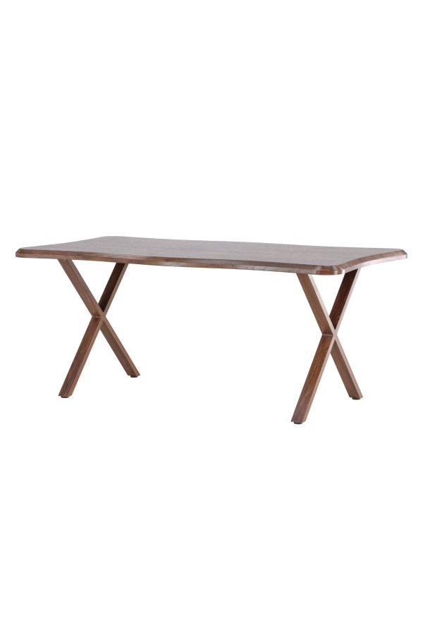 VENTURE DESIGN Fiona spisebord 180x90x75 cm - MDF med valn�d 3D-papir