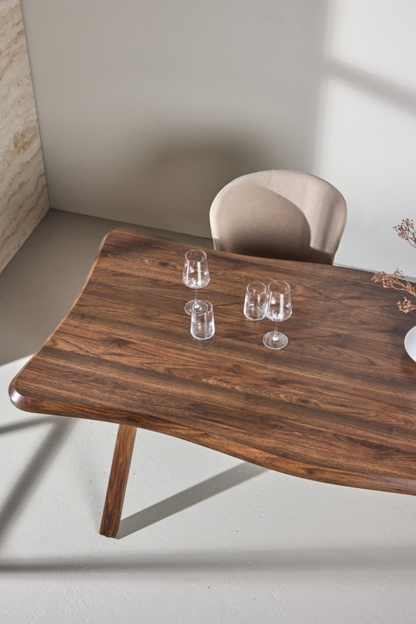 VENTURE DESIGN Fiona spisebord 180x90x75 cm - MDF med valn�d 3D-papir